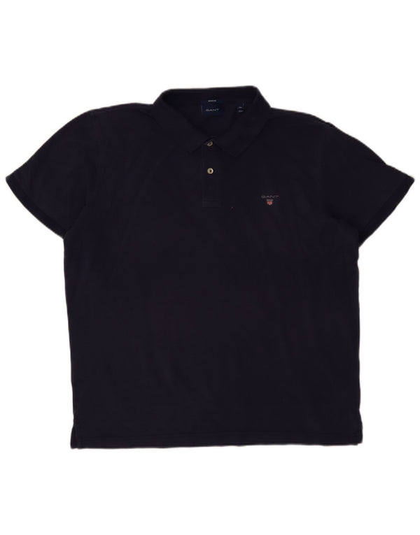 Gant Mens Regular Fit Polo Shirt 2XL Navy Blue Cotton