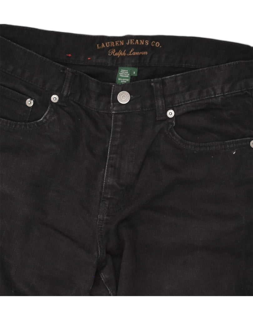 RALPH LAUREN Womens Straight Jeans US 8 Medium W33 L31 Black Cotton | Vintage Ralph Lauren | Thrift | Second-Hand Ralph Lauren | Used Clothing | Messina Hembry 