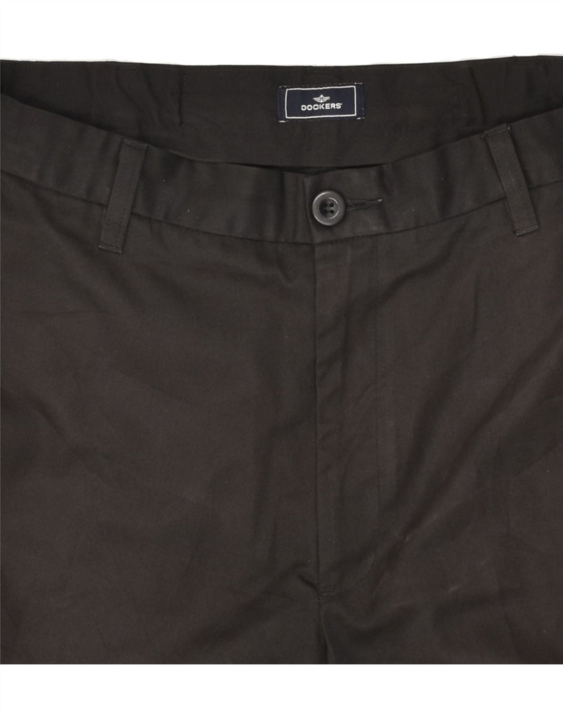 DOCKERS Mens Chino Shorts W36 Large Black Polyester | Vintage Dockers | Thrift | Second-Hand Dockers | Used Clothing | Messina Hembry 