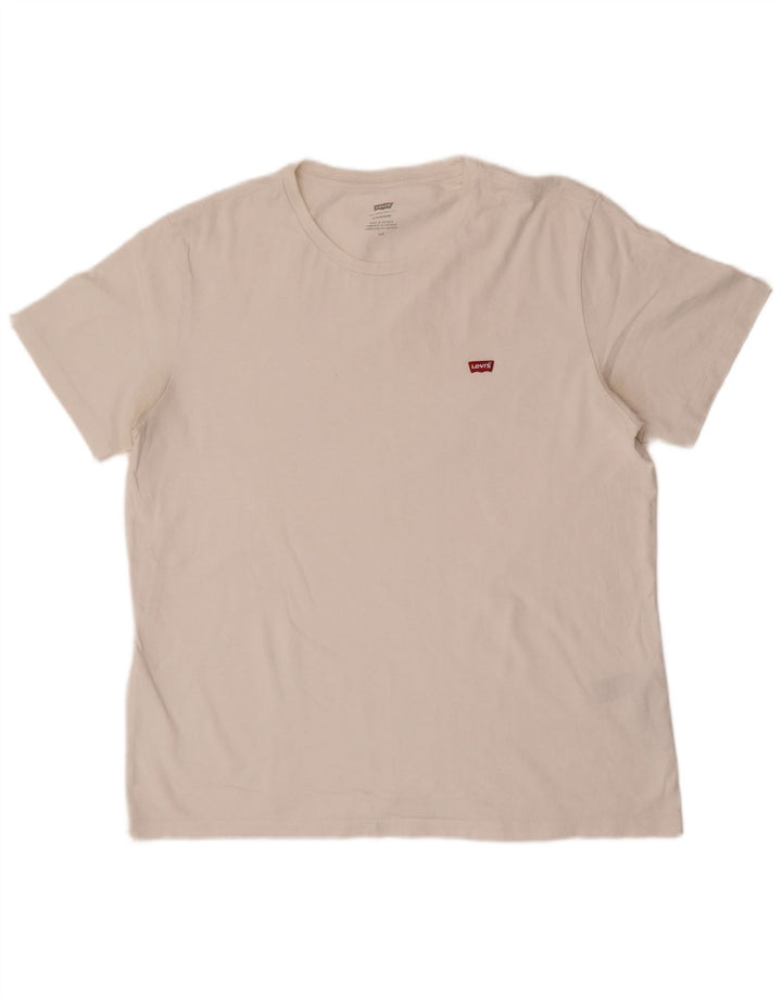 Levi's Mens Standard T-Shirt Top Large White Cotton