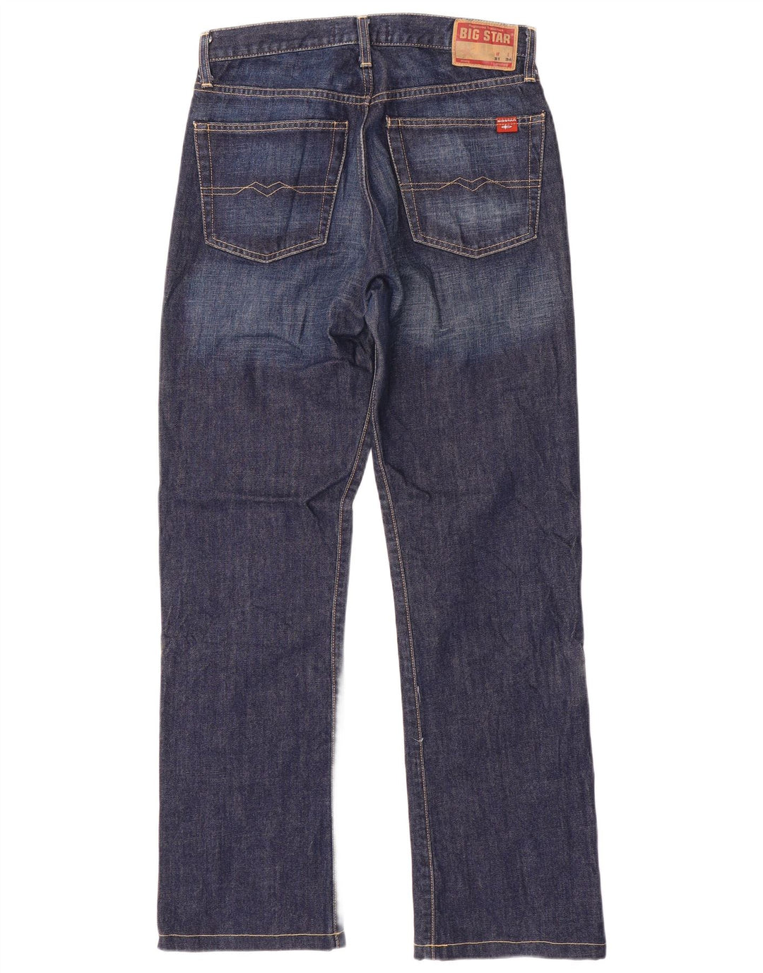 Big Star Mens Straight Jeans  W31 L31 Blue Cotton