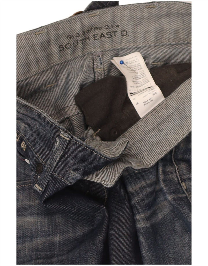 G-Star Womens Straight Jeans W30 L32 Navy Blue Cotton