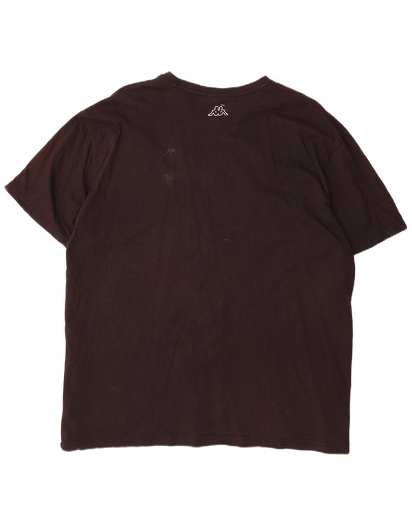 Kappa Mens Graphic T-Shirt Top 6XL Black Cotton