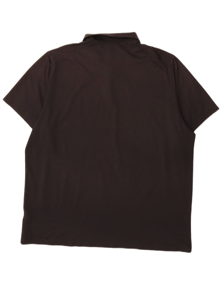 Nike Mens Dri Fit Standard Fit Polo Shirt 2XL Black Polyester