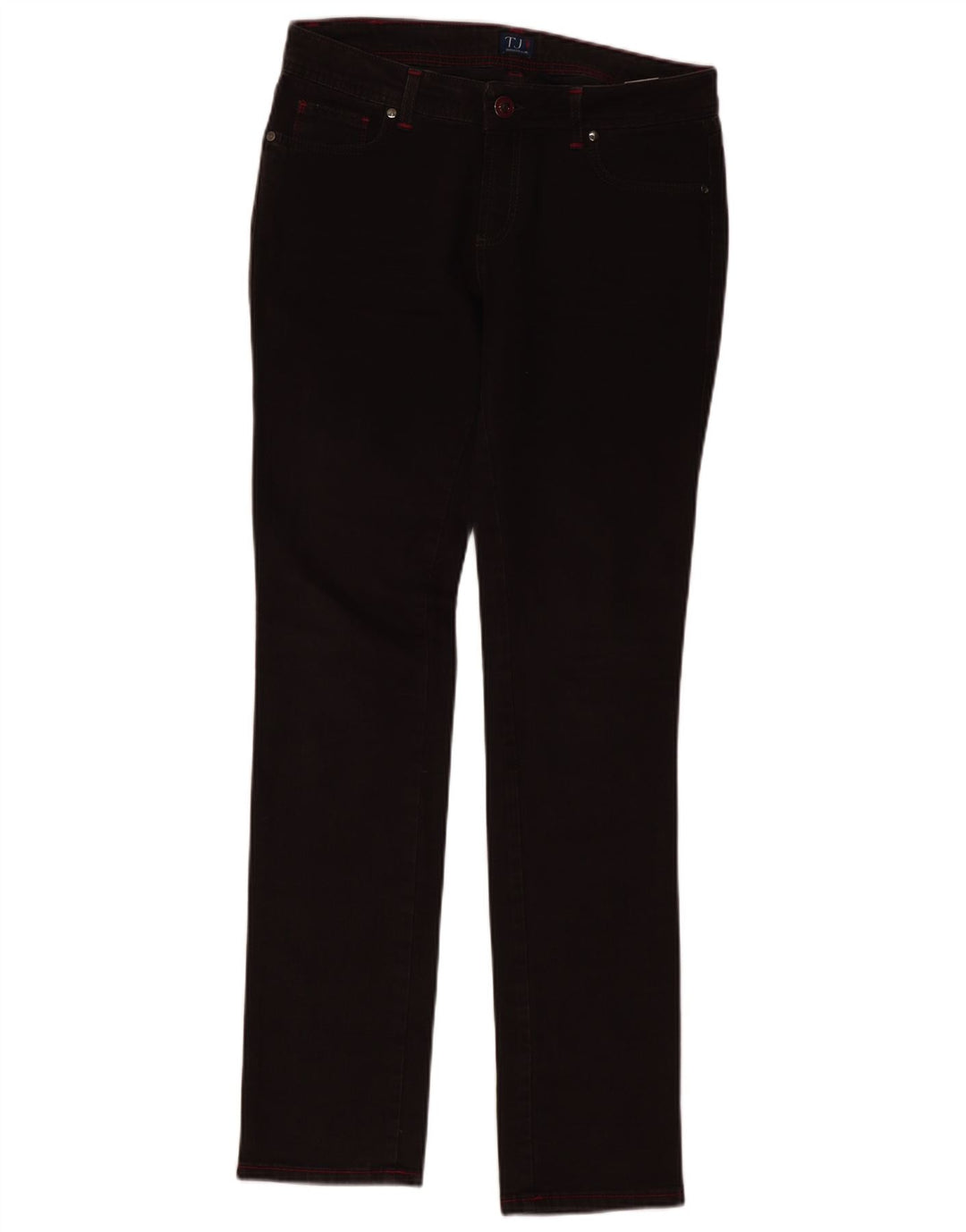 Trussardi Womens Slim Jeans W30 L33 Brown Cotton