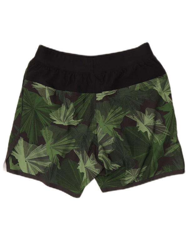 NIKE Mens Sport Shorts Small Green Floral Polyester