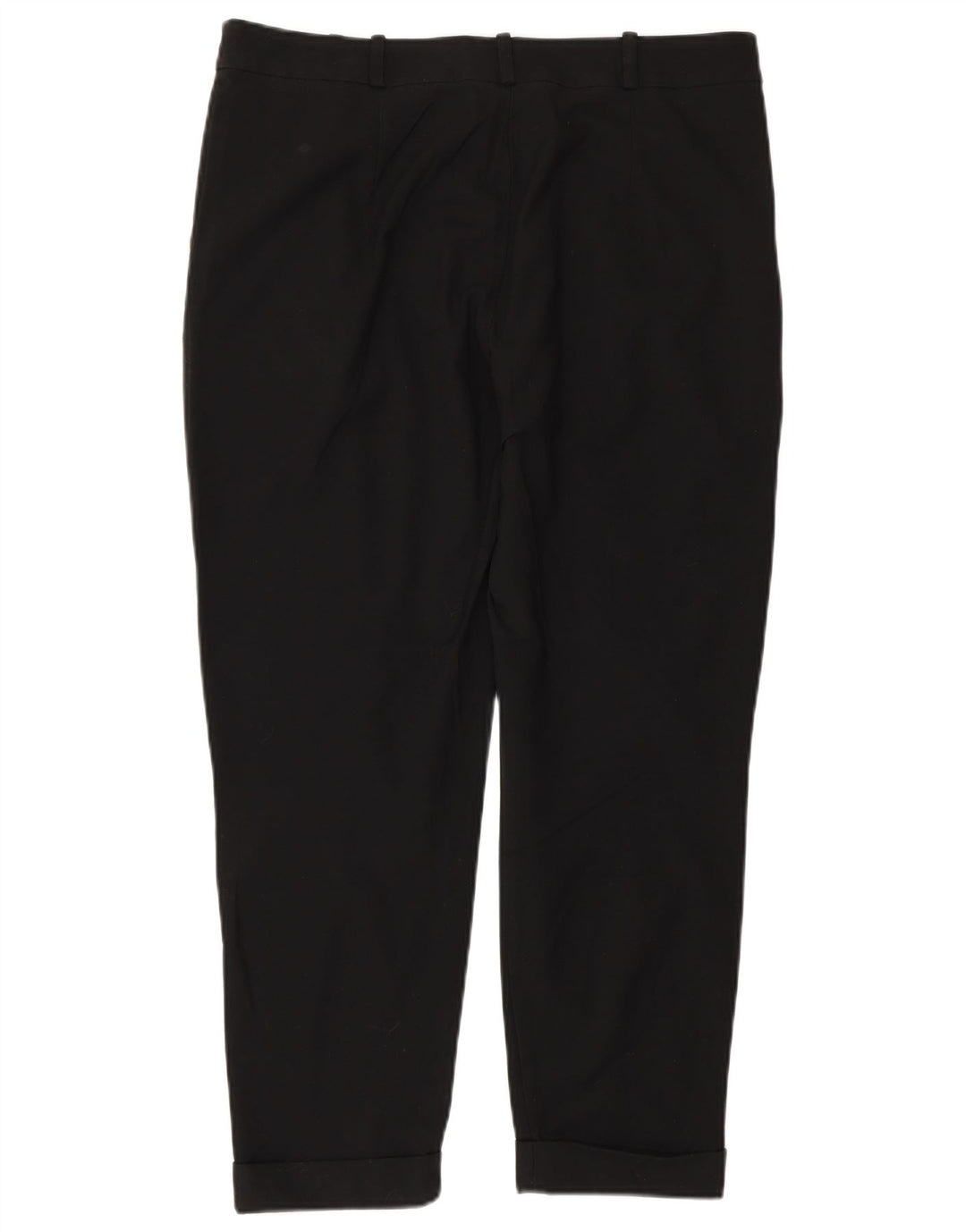 Zara Womens Tapered Cropped Trousers EU 40 Medium W30 L25 Black Polyester