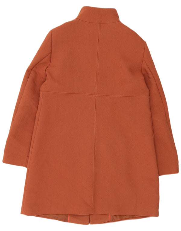 Benetton Womens Overcoat UK 14 Large Brown Polyester