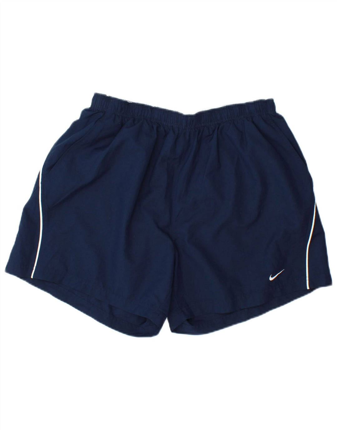 Nike Mens Sport Shorts XL  Navy Blue Striped Polyester