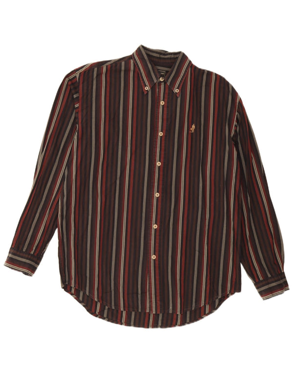 Marlboro Classics Mens Shirt Medium Multicoloured Striped Cotton