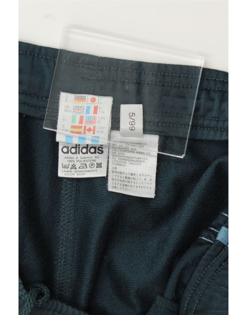ADIDAS Mens Tracksuit Trousers UK 38/40 Medium W38 L31 Green Polyester Vintage Adidas and Second-Hand Adidas from Messina Hembry 