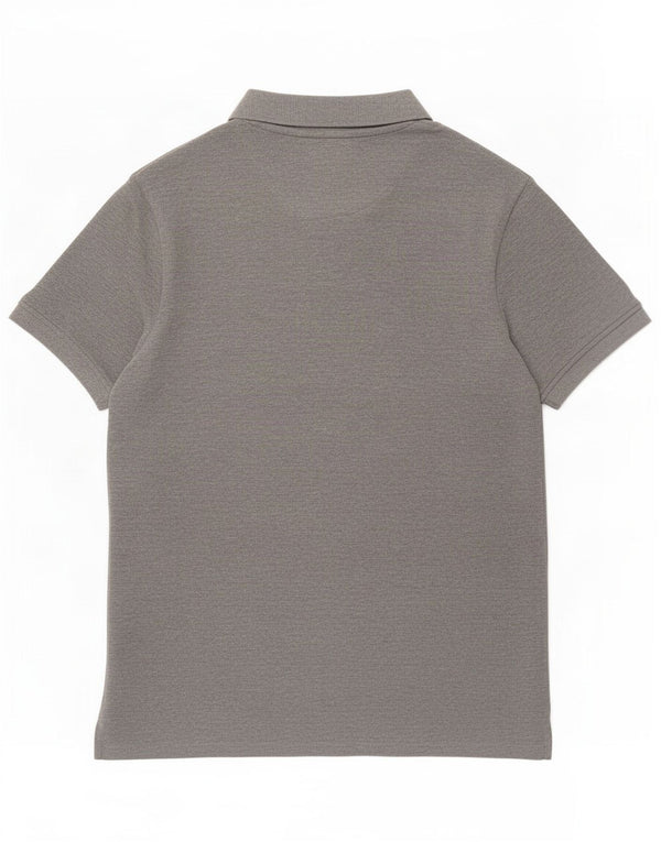Lyle & Scott Mens Polo Shirt Large Grey Cotton