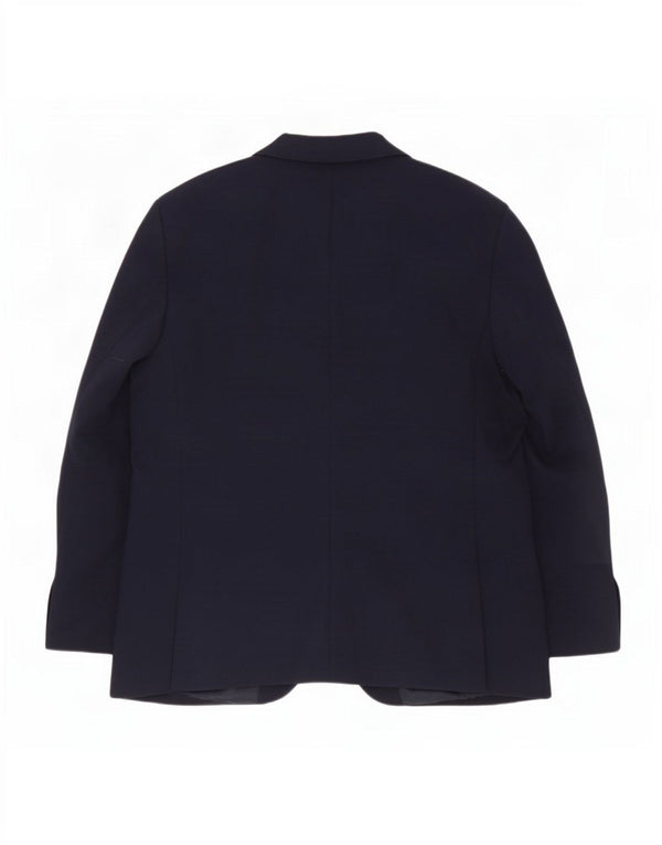 Marks & Spencer Mens 2 Button Blazer Jacket UK 48 4XL Navy Blue Polyamide