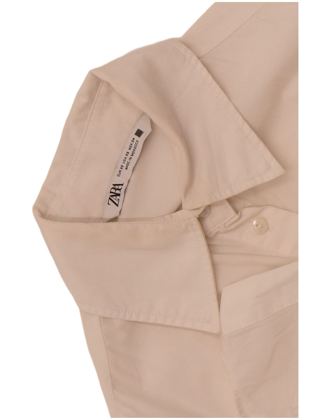 Zara Womens Oversized Shirt Blouse UK 6 XS White