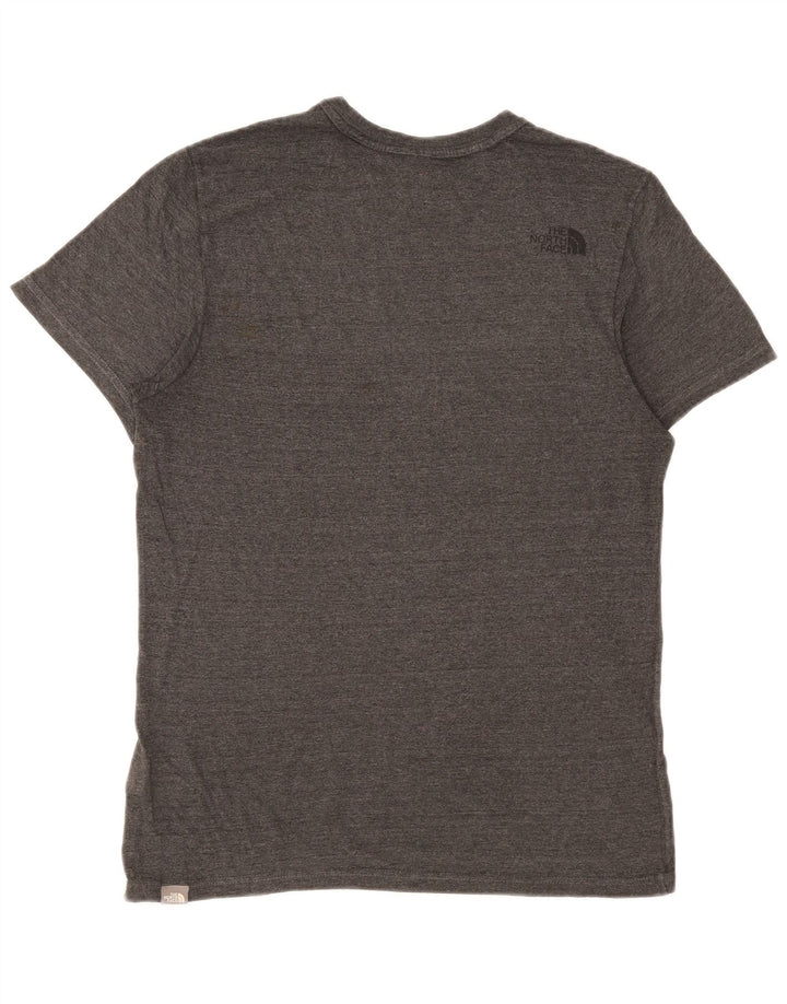 The North Face Mens T-Shirt Top Medium Grey Flecked Cotton