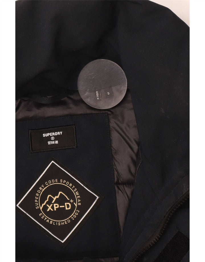 Superdry Mens Windbreaker Coat UK 36 Small Navy Blue