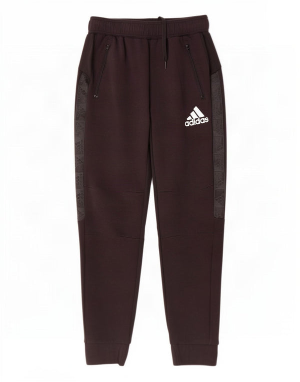 Adidas Mens Graphic Tracksuit Trousers Joggers Small Black Cotton