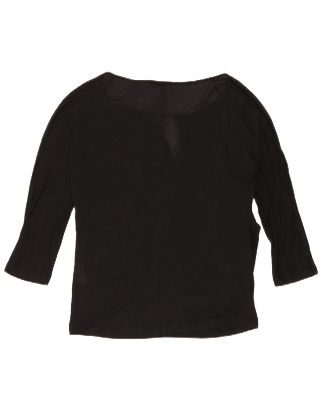 Max & Co. Womens Top 3/4 Sleeve UK 14 Medium Black Silk