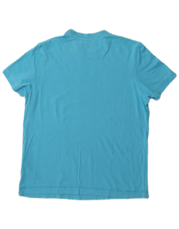 LOTTO Mens Graphic T-Shirt Top Small Blue Cotton