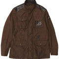 REFRIGIWEAR Mens Utility Jacket UK 40 Large Brown Colourblock Polyamide