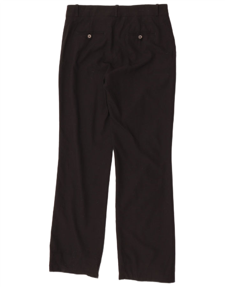 Zara Womens Straight Chino Trousers EU 38 Small W28 L31 Black Polyester