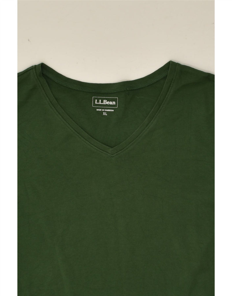 L.L.BEAN Womens T-Shirt Top UK 18 XL Green Cotton | Vintage L.L.Bean | Thrift | Second-Hand L.L.Bean | Used Clothing | Messina Hembry 