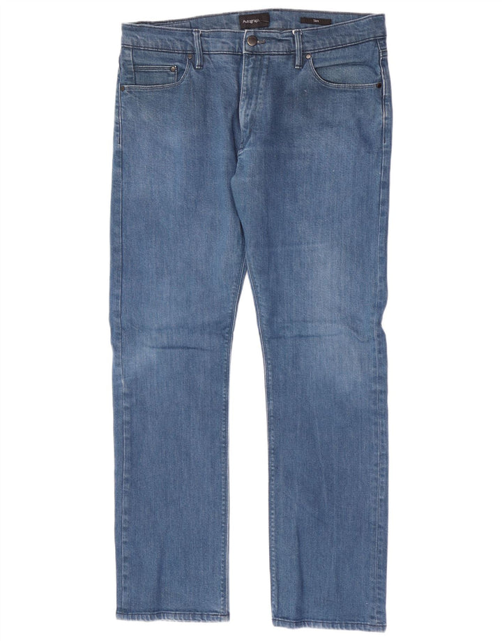 Marks & Spencer Mens Autograph Slim Jeans W36 L30 Blue Cotton