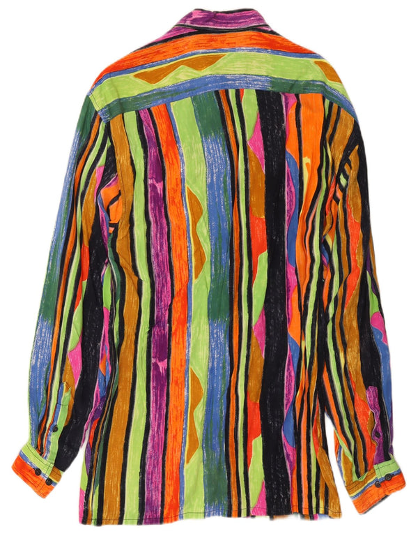 Men's Fashion Club Mens Shirt Size 14 1/2 Small Multicoloured Striped