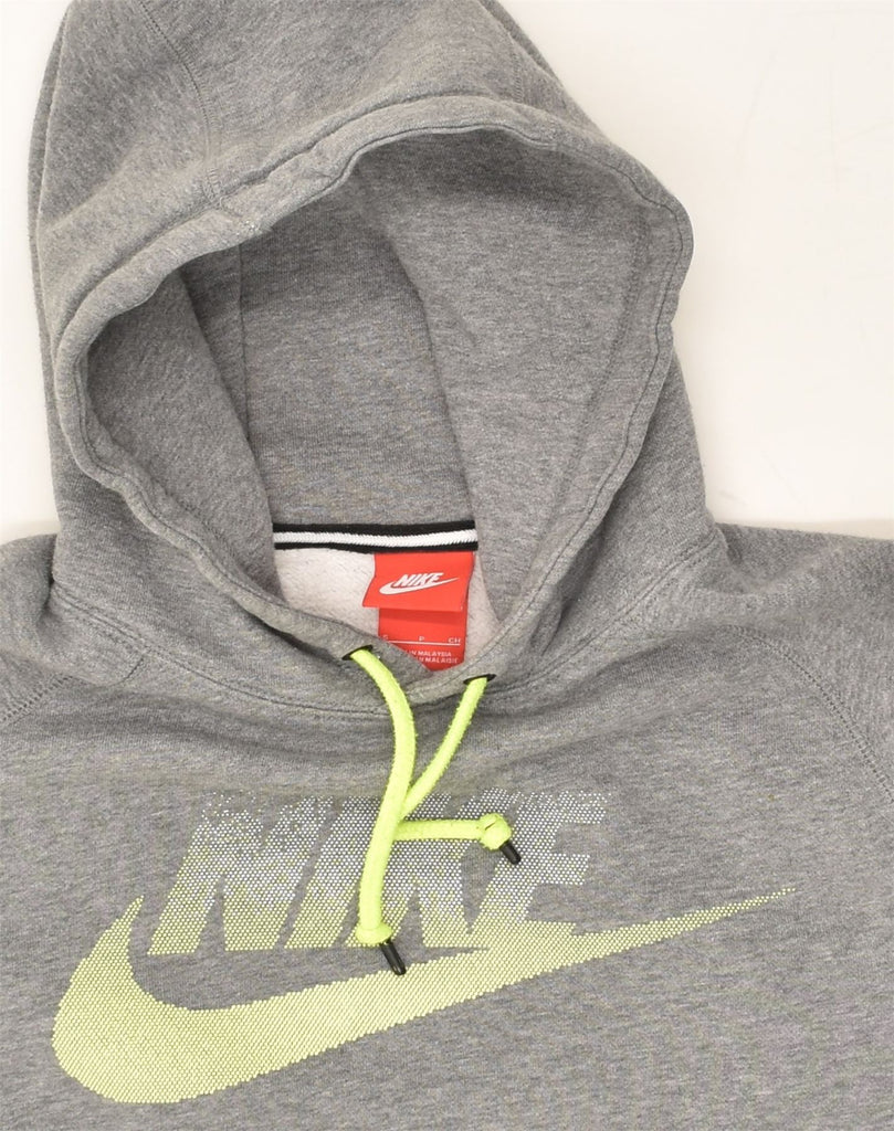 NIKE Mens Hoodie Jumper Small Grey Cotton | Vintage Nike | Thrift | Second-Hand Nike | Used Clothing | Messina Hembry 