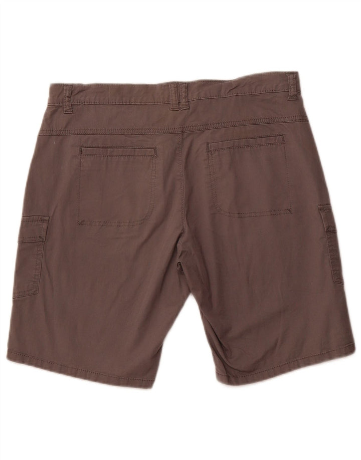 LEE Womens Mid Rise Cargo Shorts US 8 Medium W32 Grey Cotton