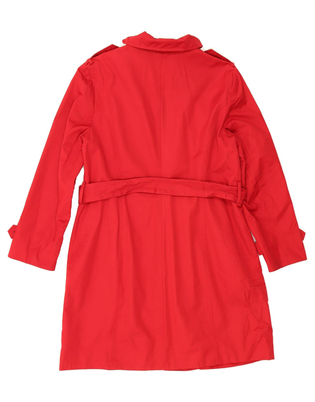 MICHAEL KORS Womens Trench Coat UK 16 Large Red Cotton Vintage Michael Kors and Second-Hand Michael Kors from Messina Hembry 