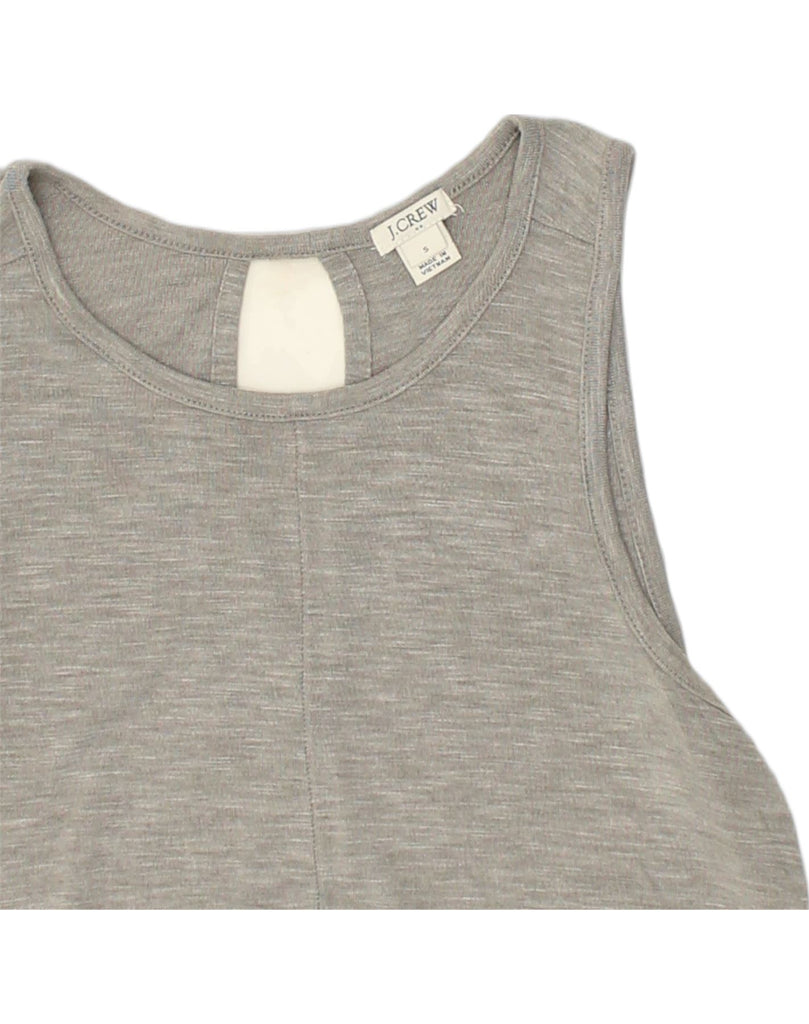 J. CREW Womens Vest Top UK 10 Small Grey Viscose | Vintage J. Crew | Thrift | Second-Hand J. Crew | Used Clothing | Messina Hembry 