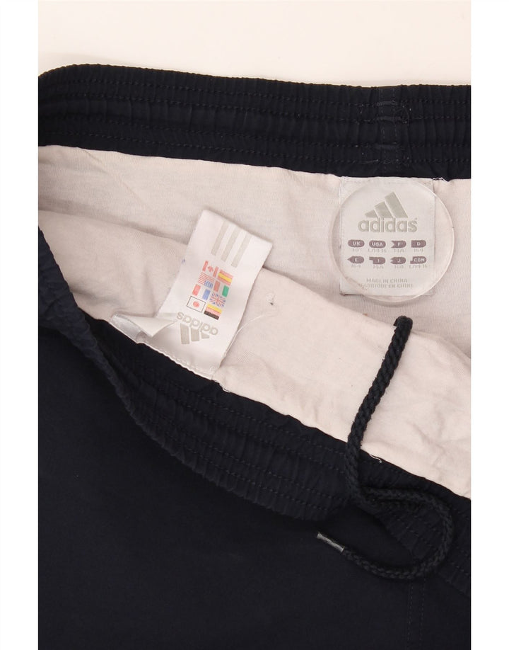 ADIDAS Boys Sport Shorts 13-14 Years Navy Blue Vintage Adidas and Second-Hand Adidas from Messina Hembry 