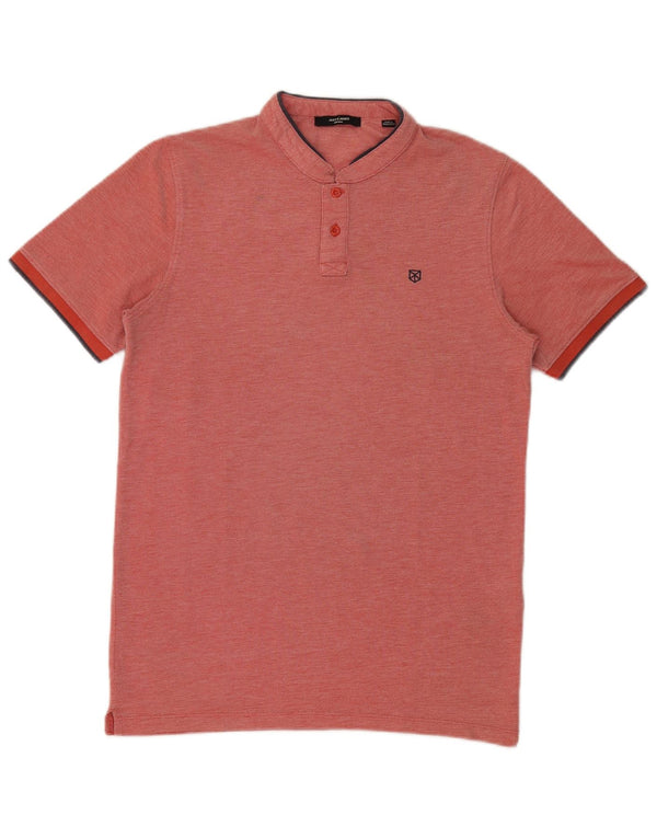 Jack & Jones Mens Polo Shirt Small Red Cotton
