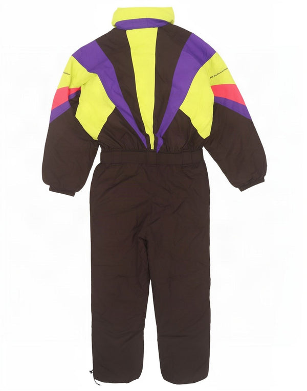 Sergio Tacchini Mens Loose Fit Hooded Ski Jumpsuit Medium Black Colourblock