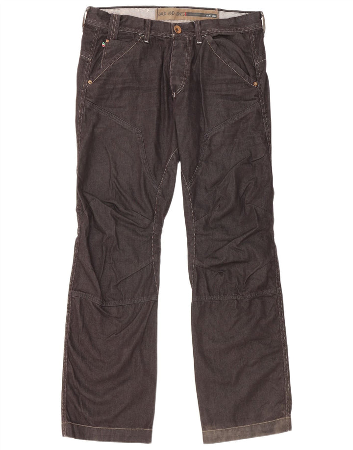 Jack & Jones Mens Loose Jeans W36 L34 Navy Blue Cotton