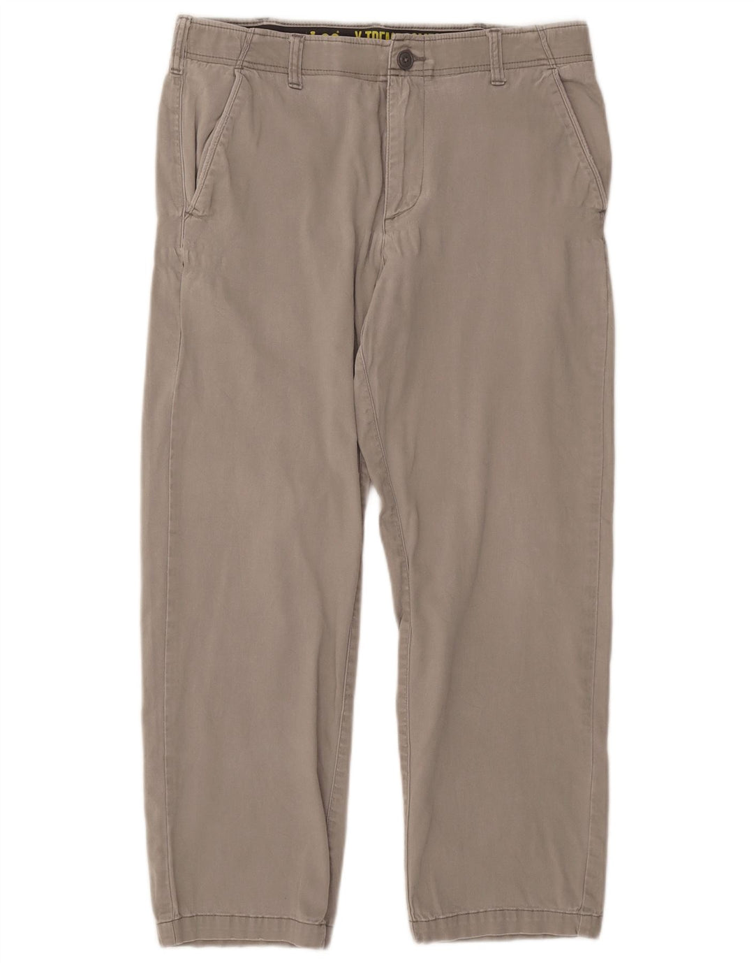LEE Mens X-treme Comfort Straight Chino Trousers W34 L30 Grey Cotton