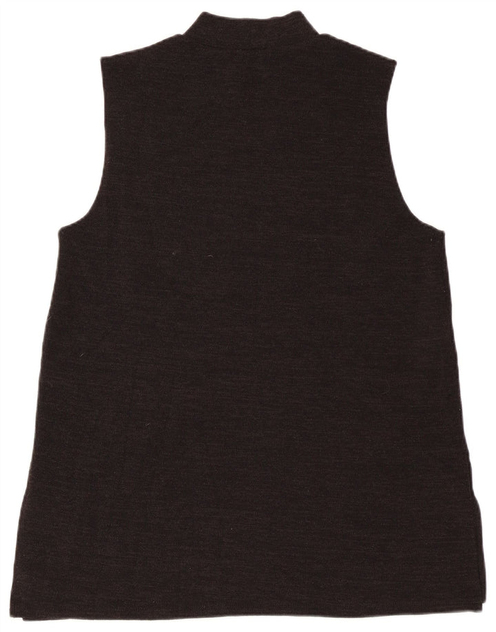 Zara Womens Vest Top UK 14 Large Black Flecked
