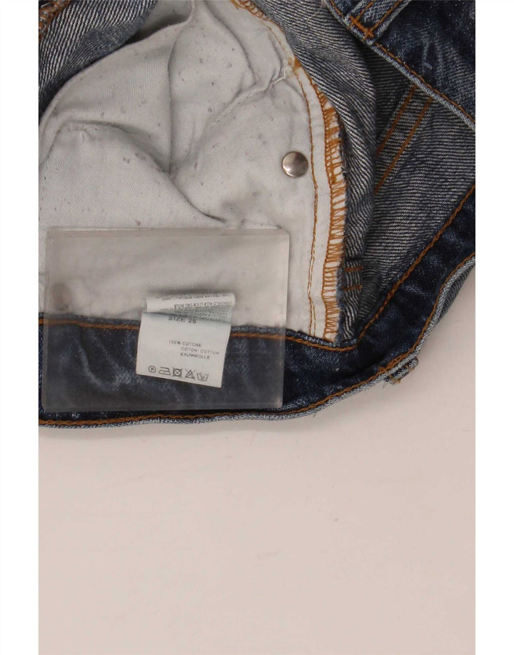 Gaelle Womens Denim Shorts W25 XS Blue Cotton