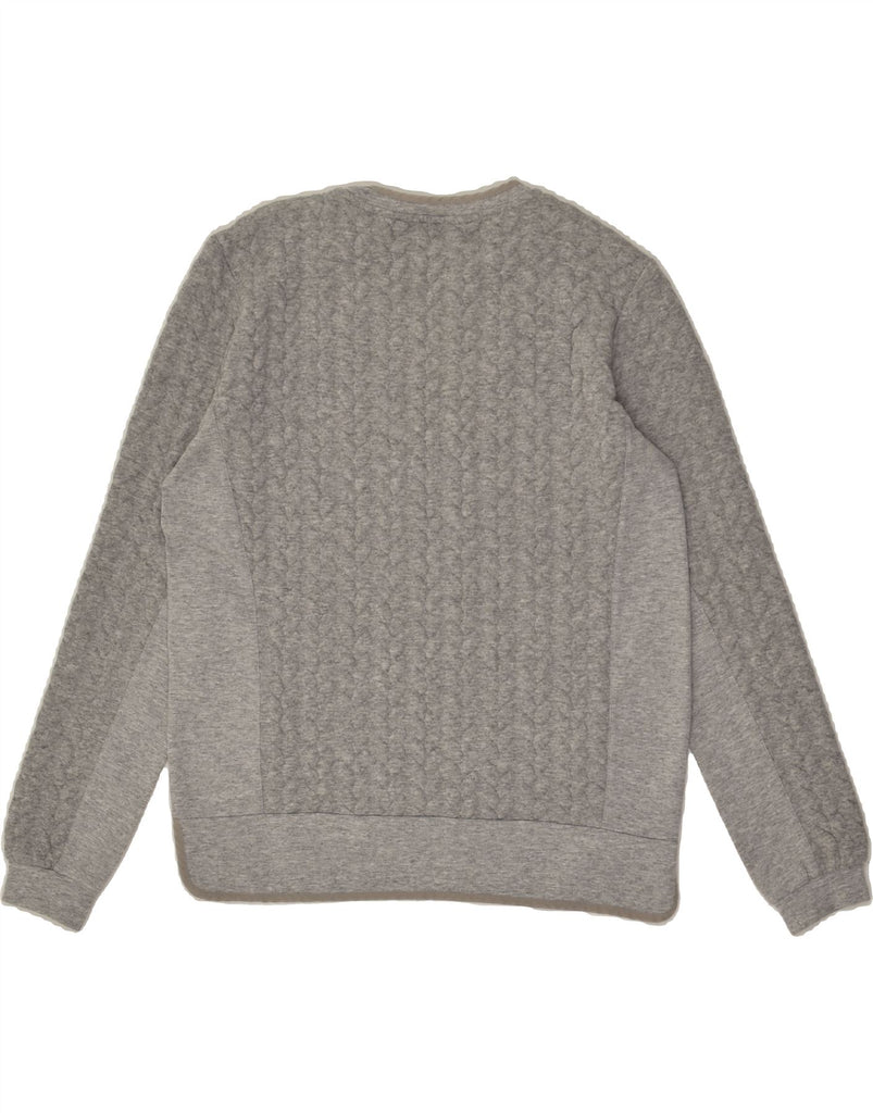 ZARA Womens Loose Fit Sweatshirt Jumper UK 6 XS Grey Polyester | Vintage Zara | Thrift | Second-Hand Zara | Used Clothing | Messina Hembry 