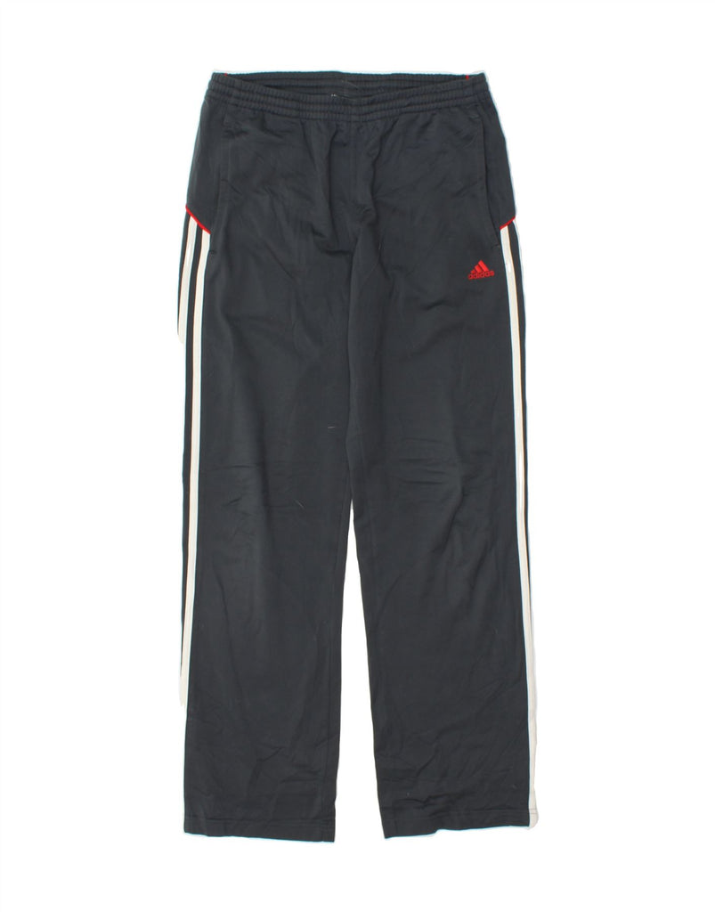 ADIDAS Boys Tracksuit Trousers 13-14 Years Black Polyester Vintage Adidas and Second-Hand Adidas from Messina Hembry 