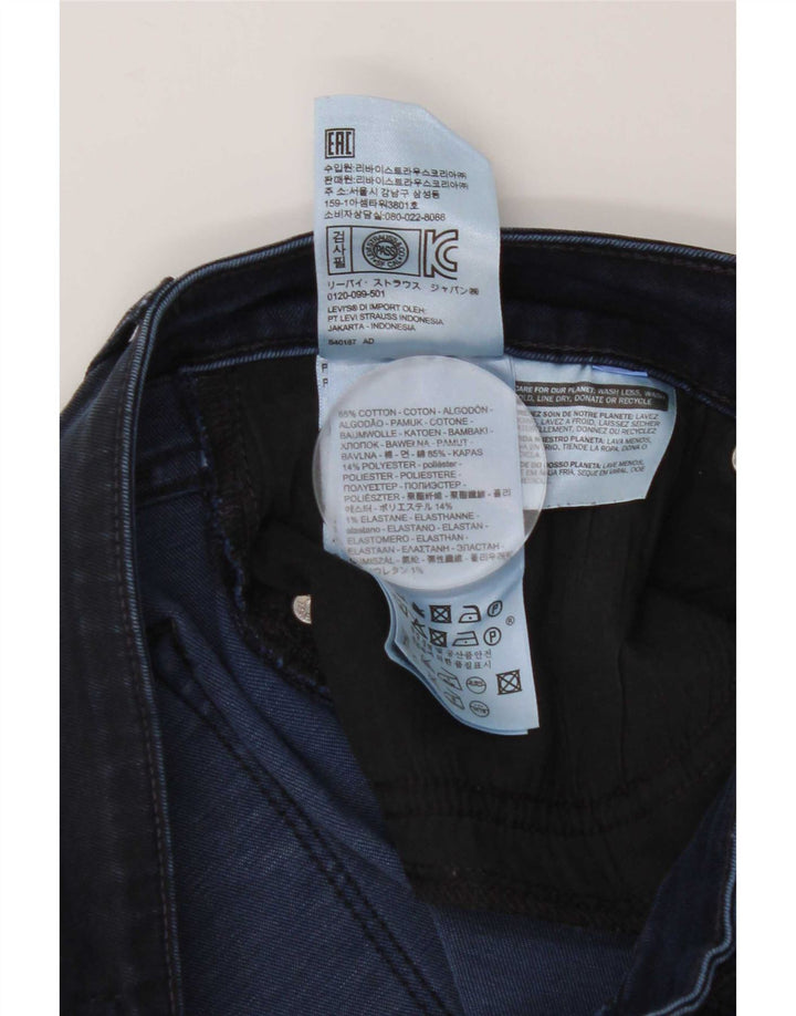 Levi's Womens 712 Slim Jeans W30 L30 Navy Blue Cotton