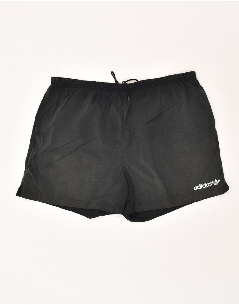 ADIDAS Mens Sport Shorts XL Black Polyamide | Vintage Adidas | Thrift | Second-Hand Adidas | Used Clothing | Messina Hembry 