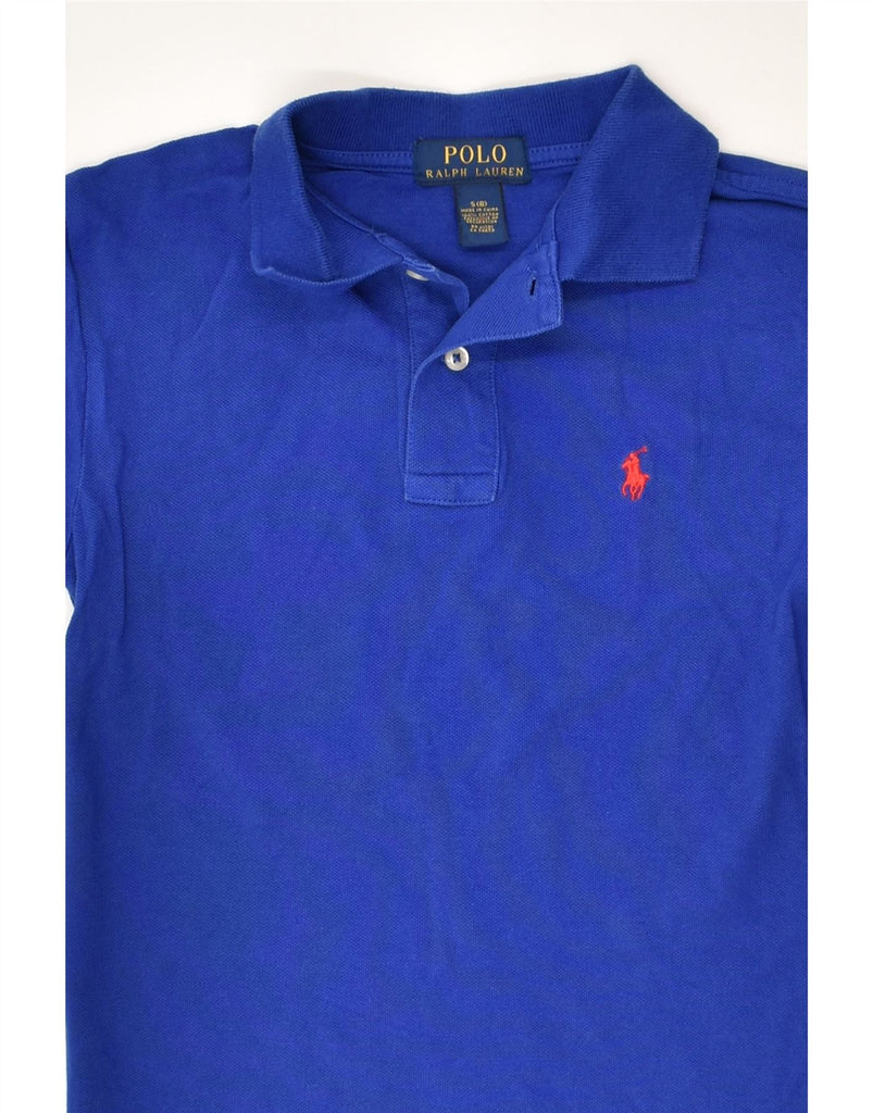 POLO RALPH LAUREN Boys Polo Shirt 7-8 Years Small Blue Cotton | Vintage Polo Ralph Lauren | Thrift | Second-Hand Polo Ralph Lauren | Used Clothing | Messina Hembry 