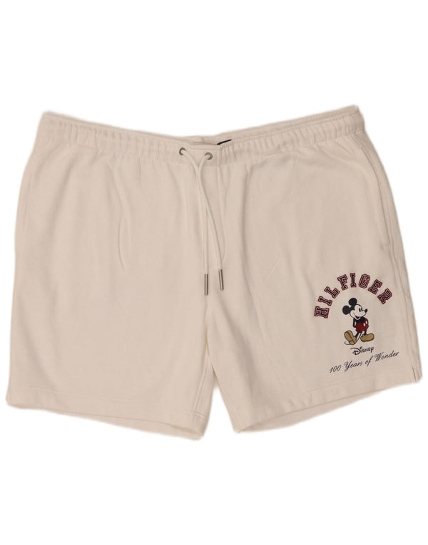 Tommy Hilfiger Mens Disney Graphic Sport Shorts 2XL  White Cotton