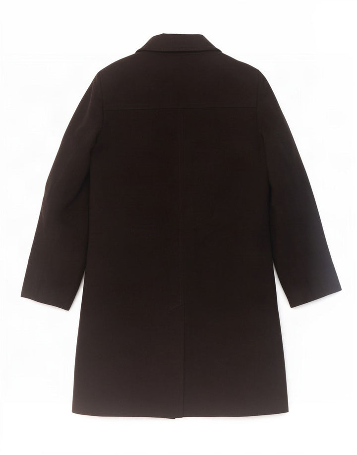 Marks & Spencer Womens Overcoat UK 10 Small Black Polyester