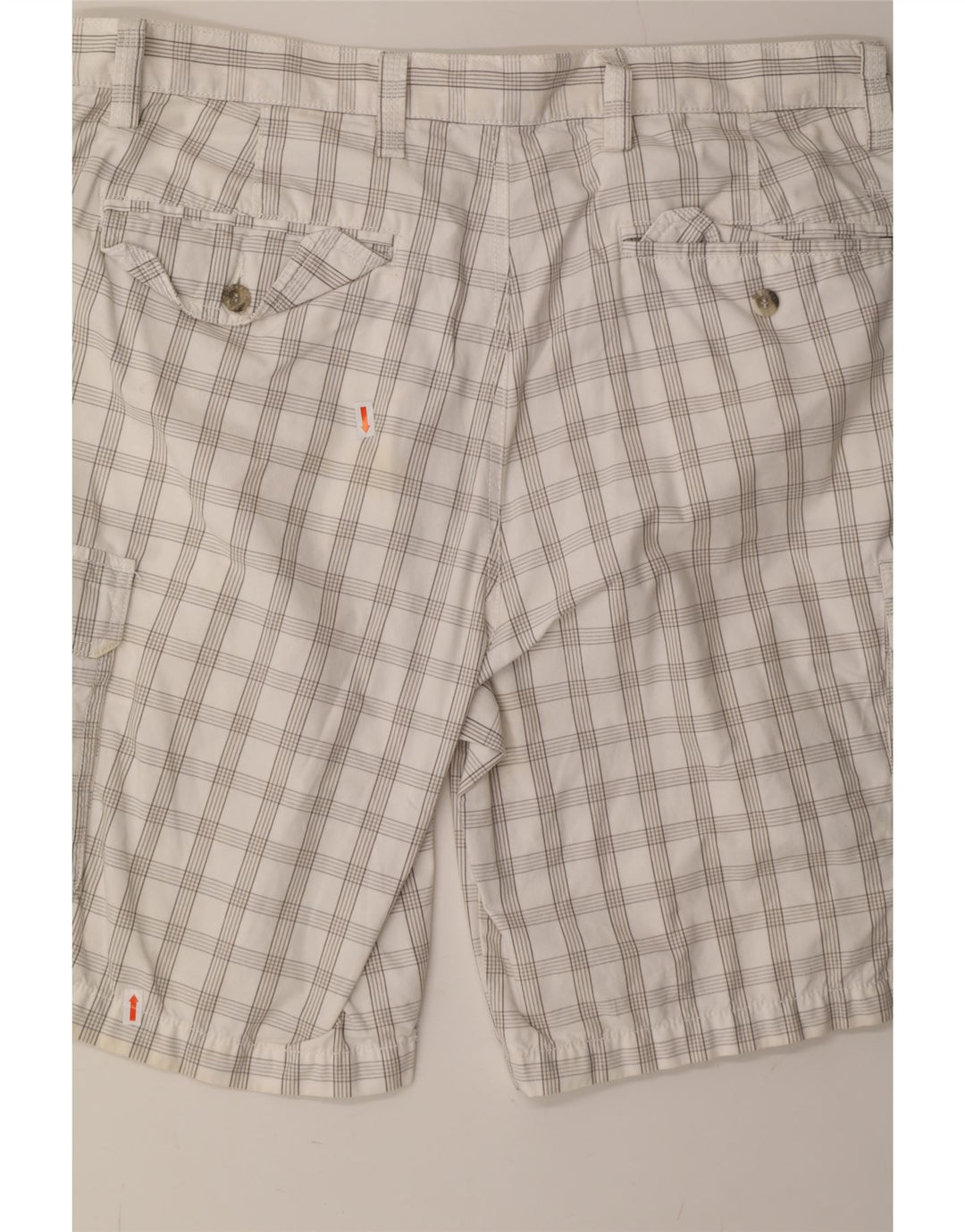 DOCKERS Mens Cargo Shorts W36 Large  White Check Cotton Vintage Dockers and Second-Hand Dockers from Messina Hembry 