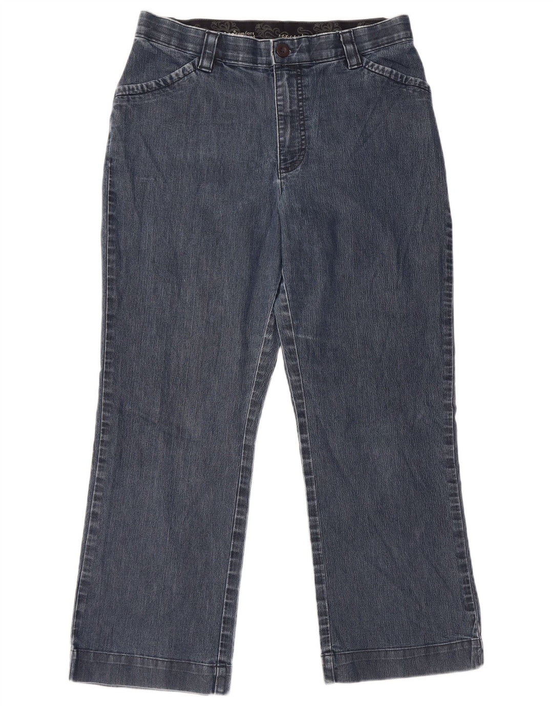 LEE Womens Greensboro Comfort Fit Straight Jeans W32 L26 Blue Cotton