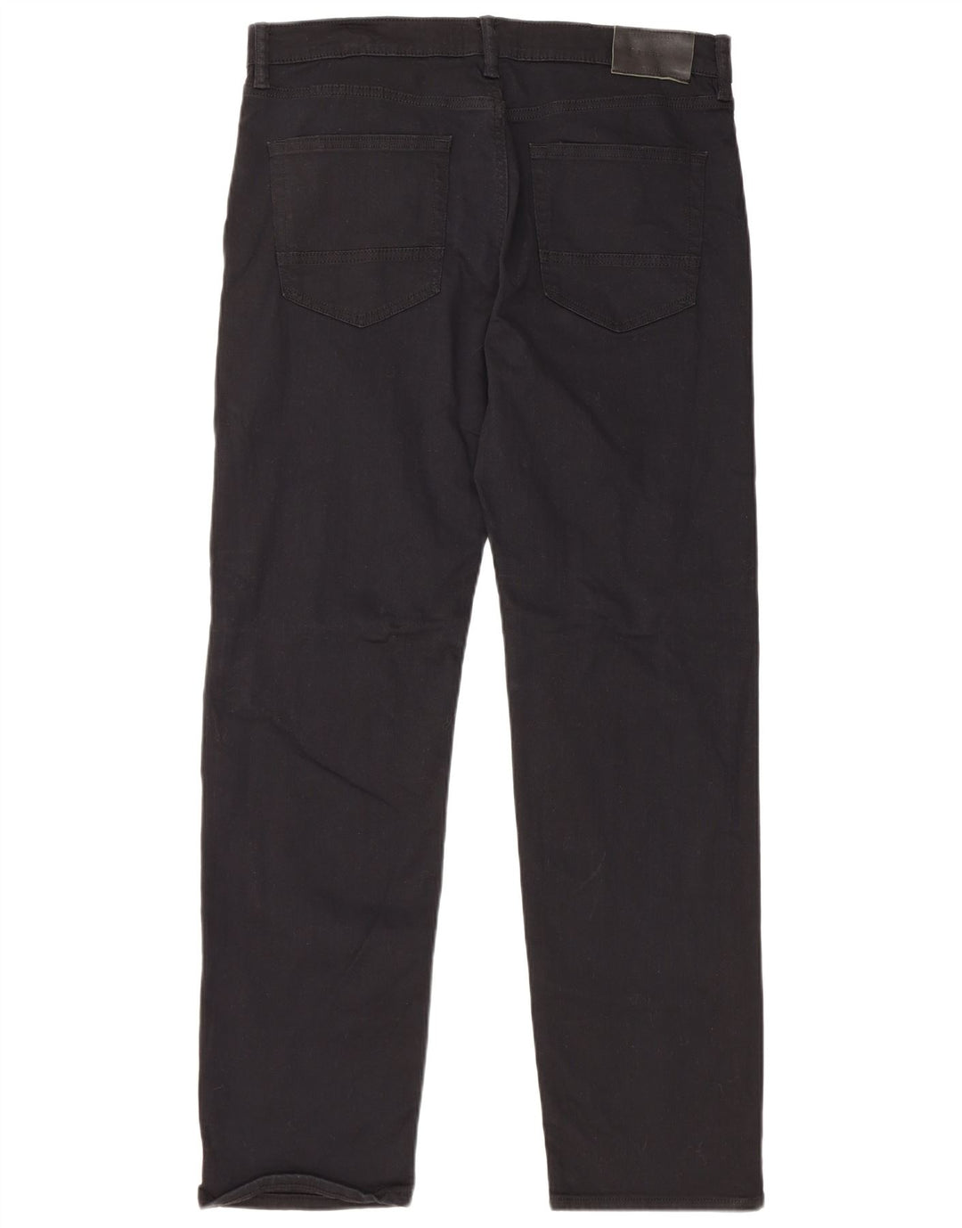 MARKS & SPENCER Mens Straight Jeans W34 L31 Black Cotton