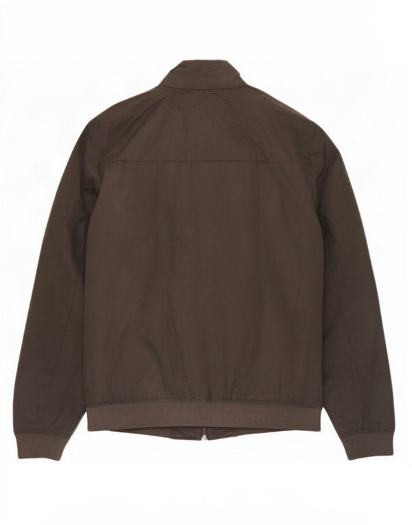 French Connection Mens Bomber Jacket UK 40 Large Grey Polyester